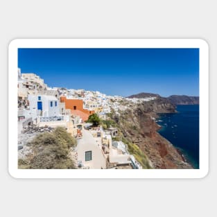 Santorini Caldera Panorama Sticker